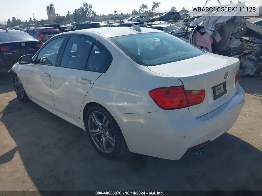 2014 BMW 328I VIN: WBA3C1C56EK111128 Lot: 40553370