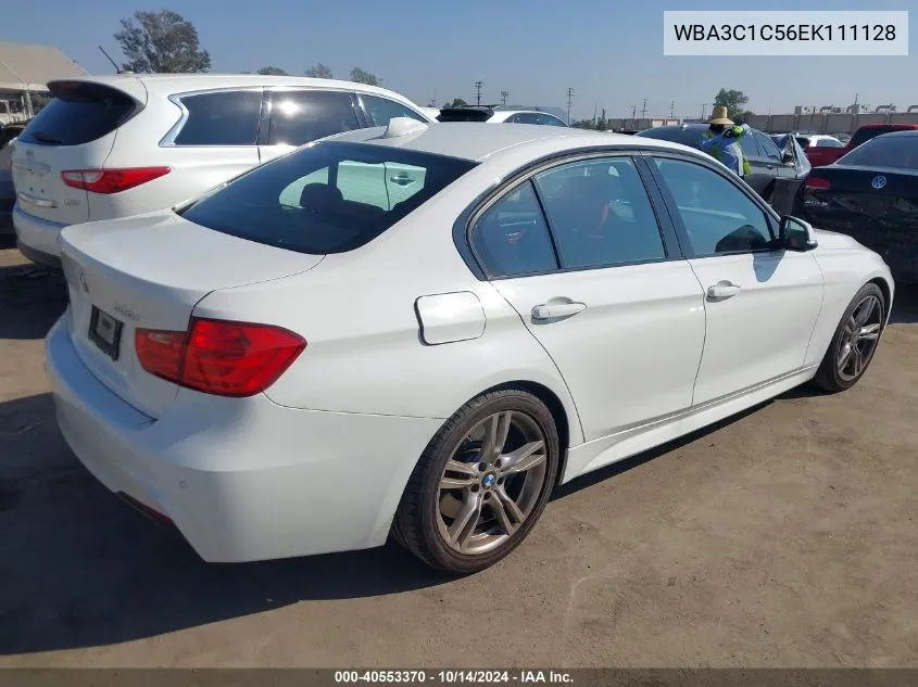 2014 BMW 328I VIN: WBA3C1C56EK111128 Lot: 40553370