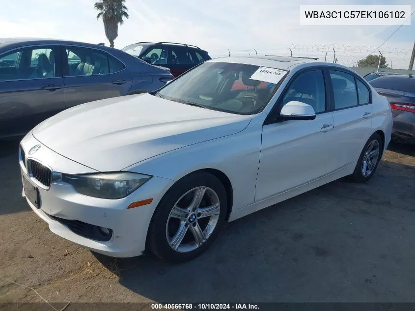 2014 BMW 328I VIN: WBA3C1C57EK106102 Lot: 40566768