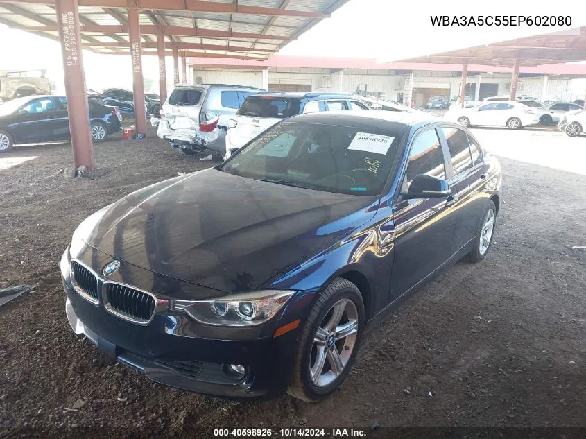 2014 BMW 328I VIN: WBA3A5C55EP602080 Lot: 40877340