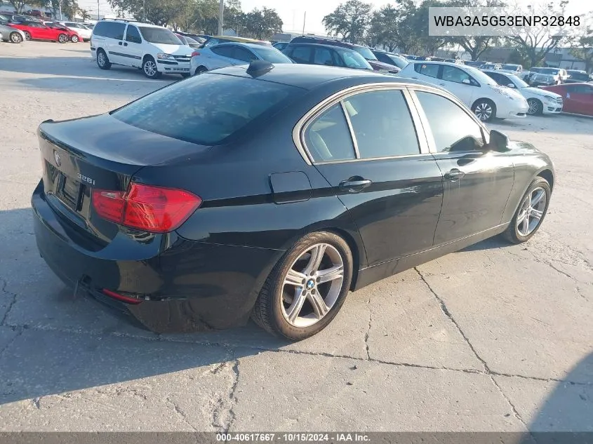 2014 BMW 328I VIN: WBA3A5G53ENP32848 Lot: 40617667