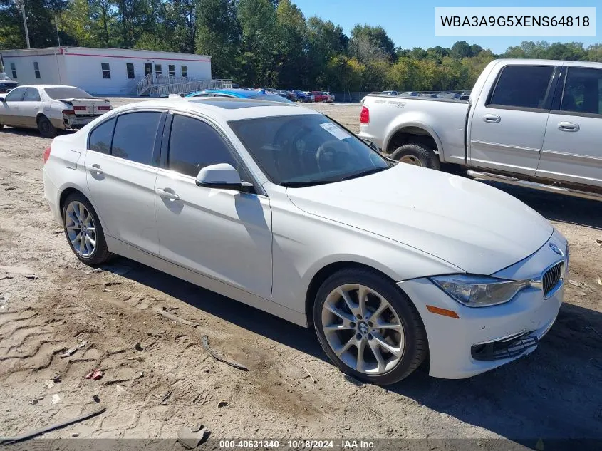 2014 BMW 335I VIN: WBA3A9G5XENS64818 Lot: 40631340