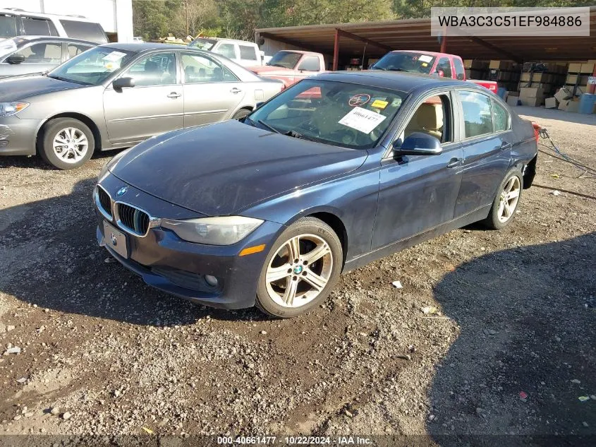 2014 BMW 320I xDrive VIN: WBA3C3C51EF984886 Lot: 40661477