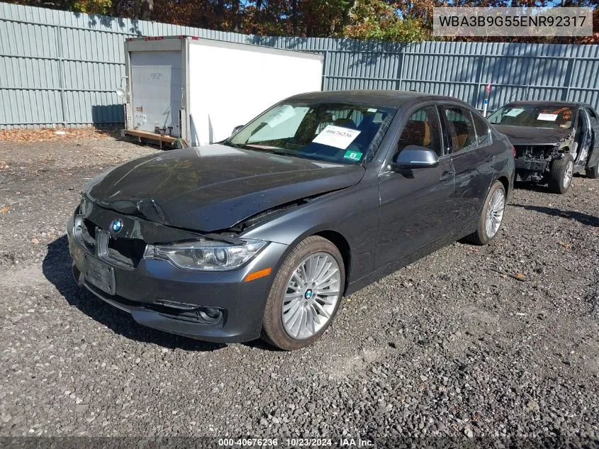 2014 BMW 335I xDrive VIN: WBA3B9G55ENR92317 Lot: 40676236