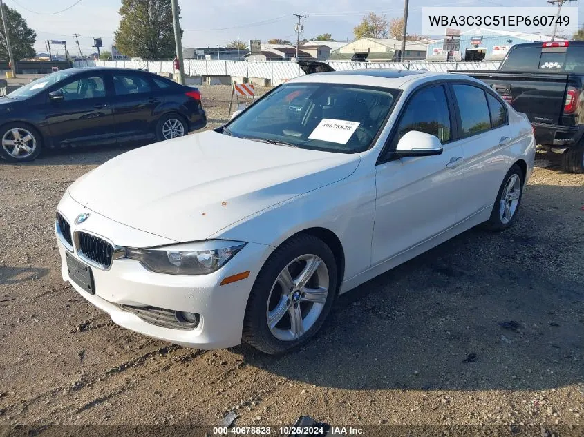 2014 BMW 320I xDrive VIN: WBA3C3C51EP660749 Lot: 40678828