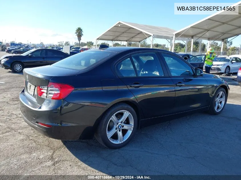 2014 BMW 320I VIN: WBA3B1C58EPE14565 Lot: 40718664