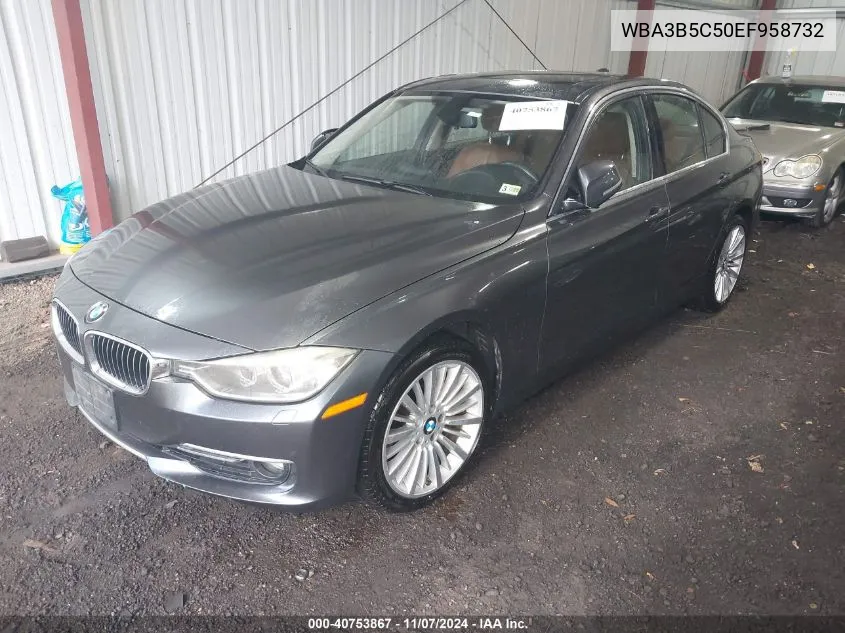 2014 BMW 328I xDrive VIN: WBA3B5C50EF958732 Lot: 40753867