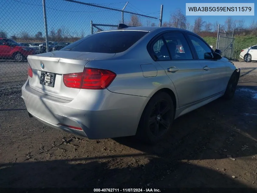 2014 BMW 328I xDrive VIN: WBA3B5G59ENS11579 Lot: 40762711