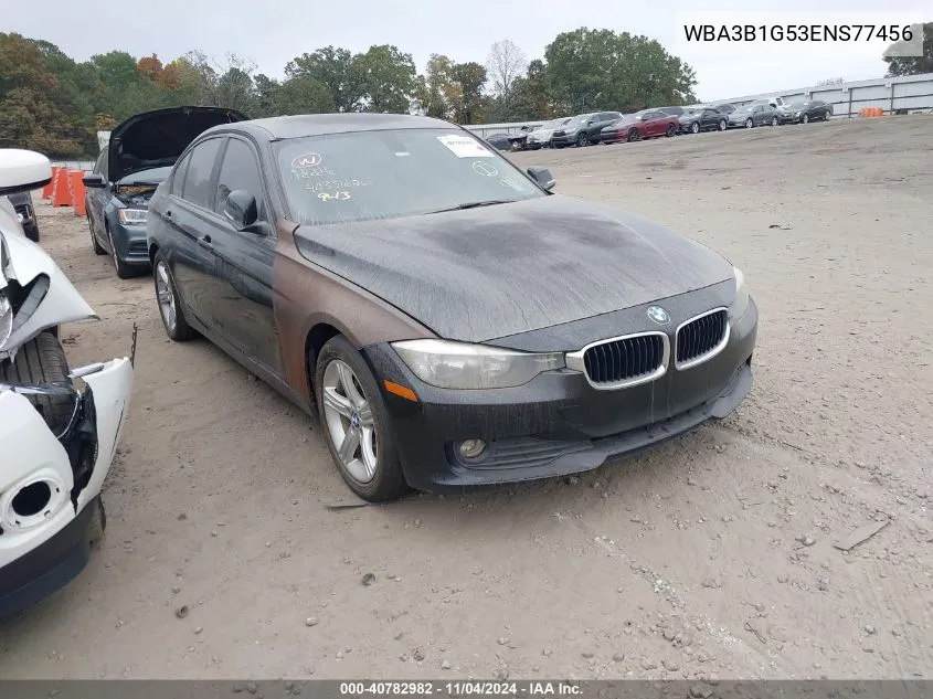 2014 BMW 320I VIN: WBA3B1G53ENS77456 Lot: 40782982