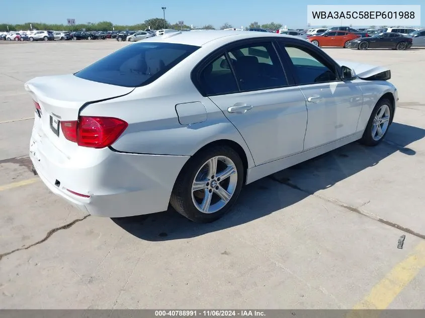 2014 BMW 328I VIN: WBA3A5C58EP601988 Lot: 40788991