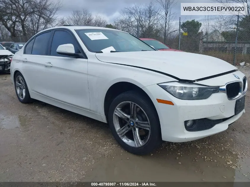 2014 BMW 320I xDrive VIN: WBA3C3C51EPV90220 Lot: 40795987