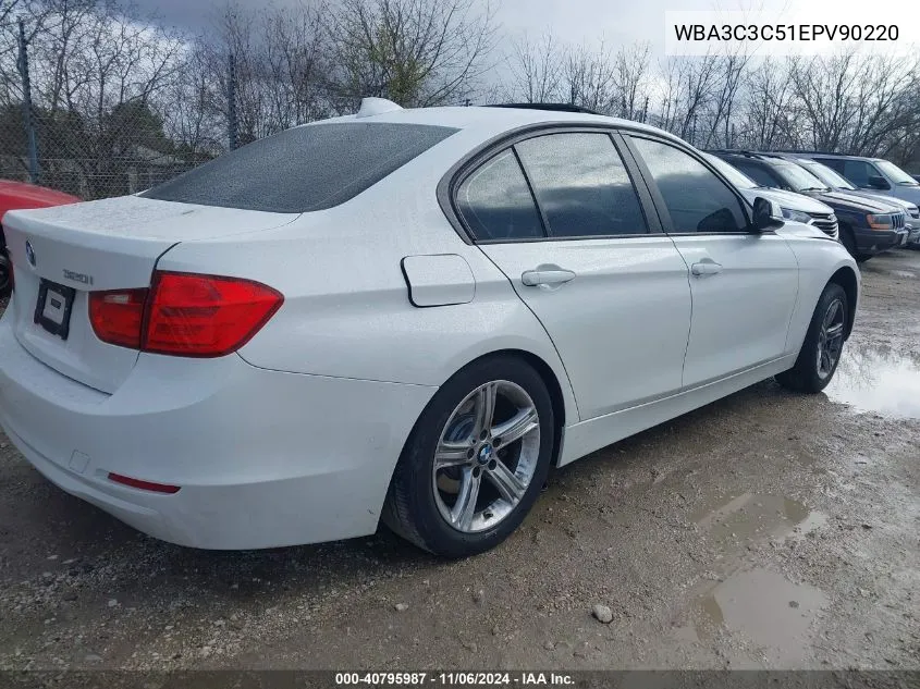 2014 BMW 320I xDrive VIN: WBA3C3C51EPV90220 Lot: 40795987