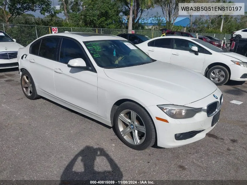 2014 BMW 328I xDrive VIN: WBA3B5G51ENS10197 Lot: 40815059