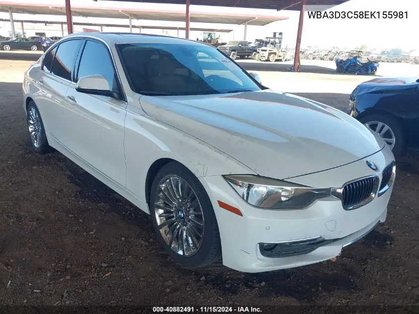 2014 BMW 328D VIN: WBA3D3C58EK155981 Lot: 40882491