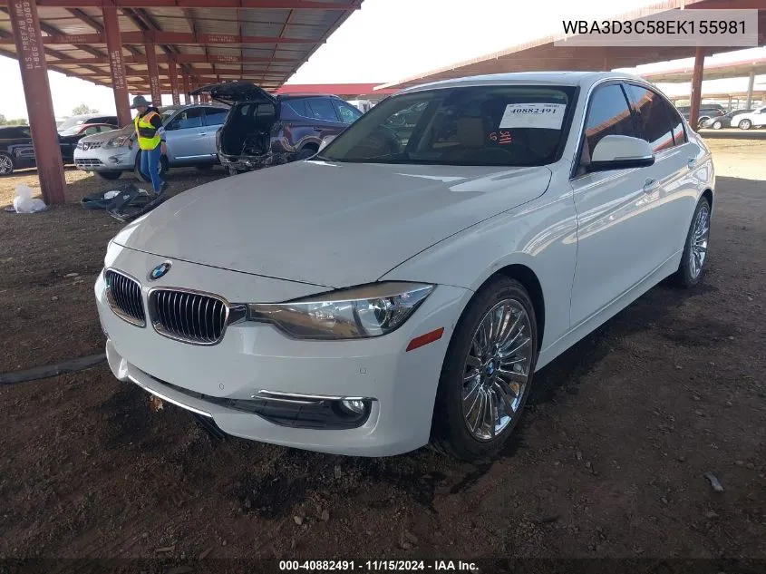 2014 BMW 328D VIN: WBA3D3C58EK155981 Lot: 40882491