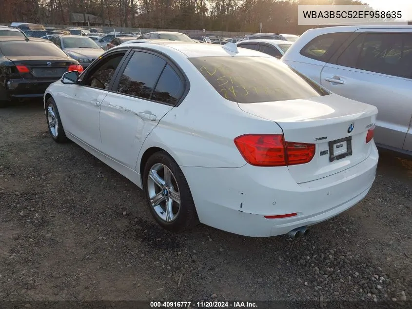 2014 BMW 328I xDrive VIN: WBA3B5C52EF958635 Lot: 40916777