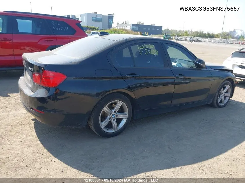 WBA3C3G53FNS75667 2015 BMW 3 Series