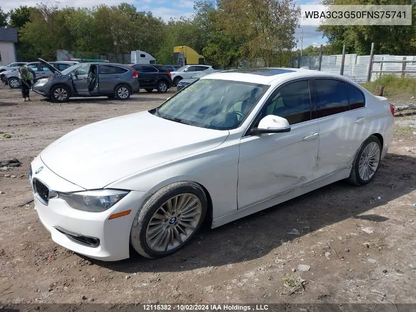 WBA3C3G50FNS75741 2015 BMW 3 Series