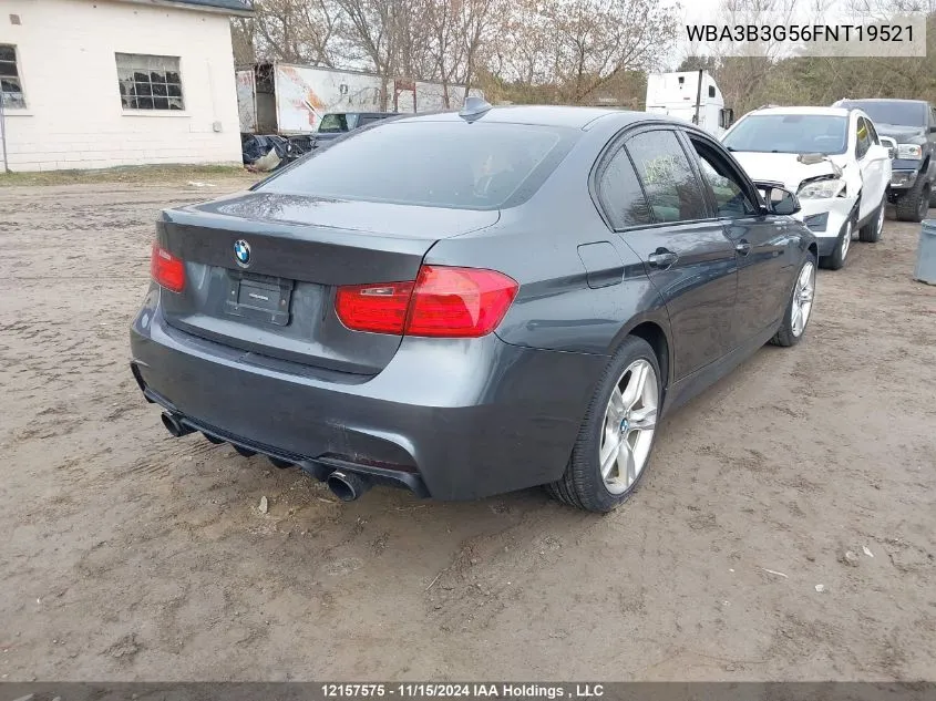 2015 BMW 328I xDrive VIN: WBA3B3G56FNT19521 Lot: 12157575