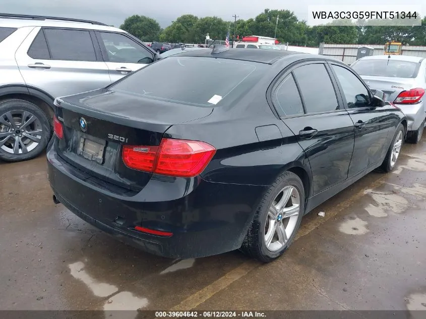 2015 BMW 320I xDrive VIN: WBA3C3G59FNT51344 Lot: 39604642