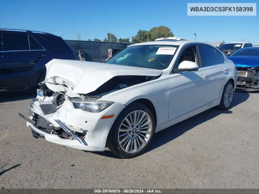 2015 BMW 328 D VIN: WBA3D3C53FK158398 Lot: 39760970