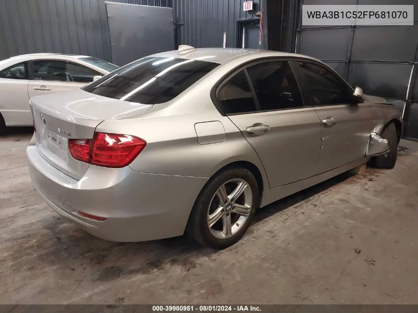 2015 BMW 320I VIN: WBA3B1C52FP681070 Lot: 39980951