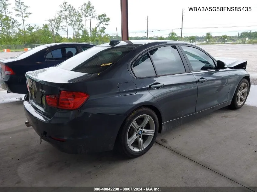 2015 BMW 328I VIN: WBA3A5G58FNS85435 Lot: 40042290