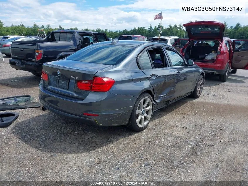 2015 BMW 320I xDrive VIN: WBA3C3G50FNS73147 Lot: 40072719