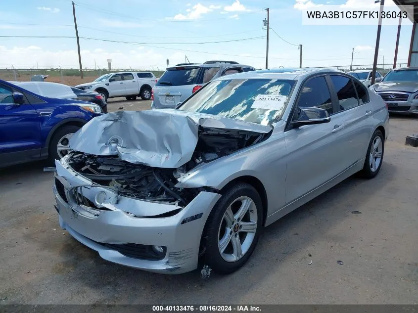 2015 BMW 320I VIN: WBA3B1C57FK136043 Lot: 40133476