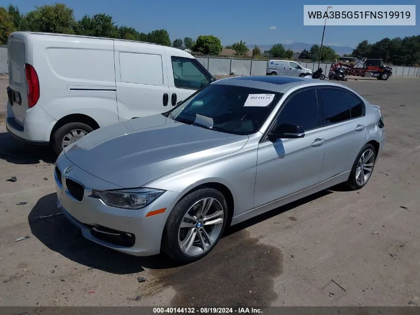 2015 BMW 328I xDrive VIN: WBA3B5G51FNS19919 Lot: 40144132