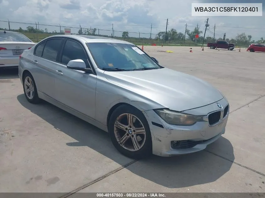 2015 BMW 328I VIN: WBA3C1C58FK120401 Lot: 40157503