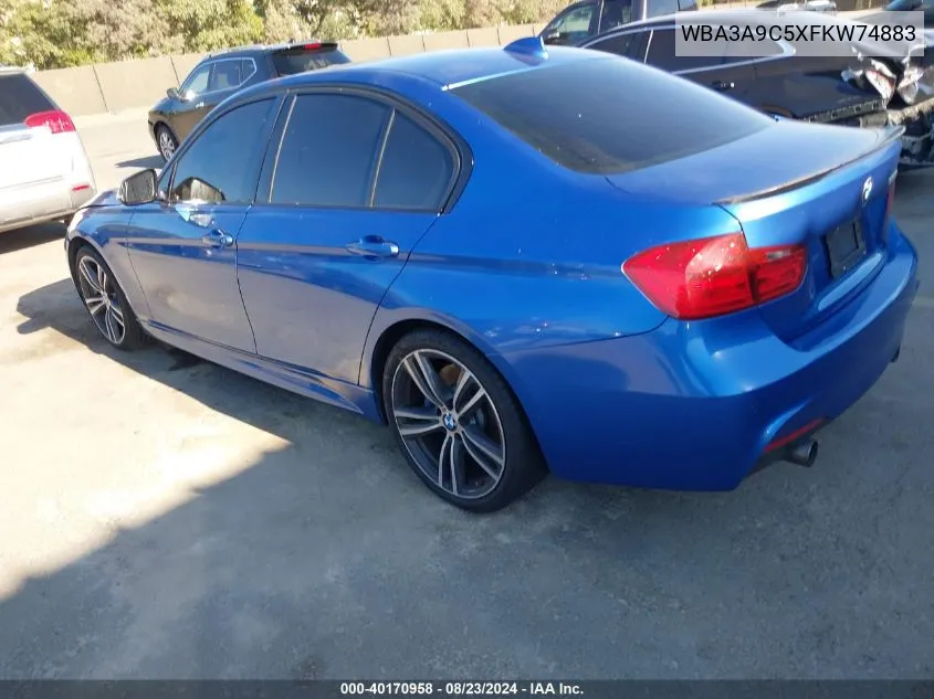 2015 BMW 335I VIN: WBA3A9C5XFKW74883 Lot: 40170958