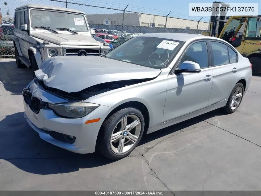 2015 BMW 320I VIN: WBA3B1C57FK137676 Lot: 40187599