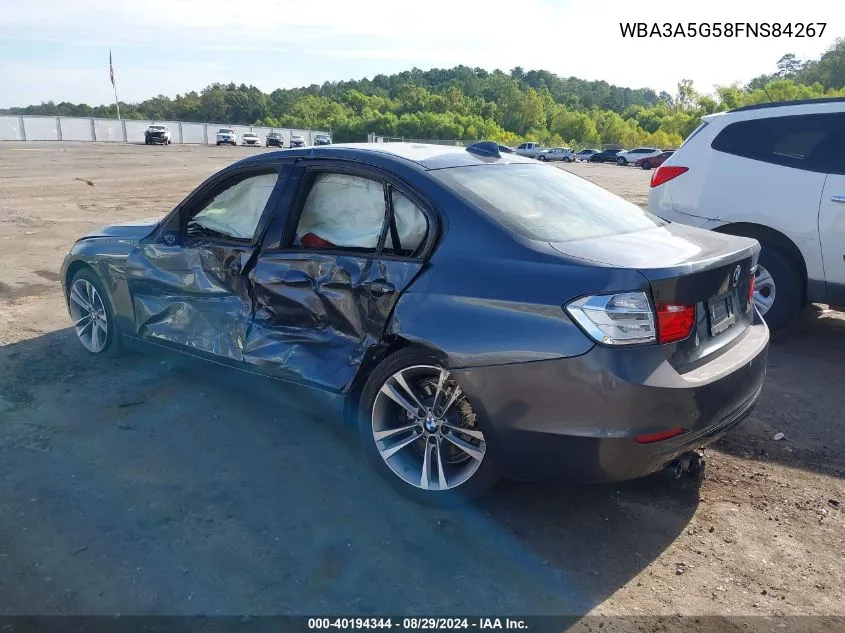 2015 BMW 328I VIN: WBA3A5G58FNS84267 Lot: 40194344