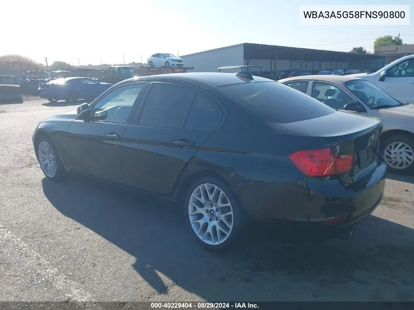 2015 BMW 328I VIN: WBA3A5G58FNS90800 Lot: 40229404