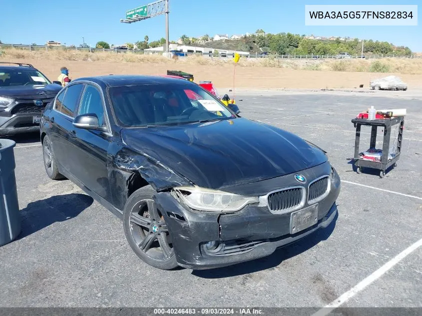 2015 BMW 328I VIN: WBA3A5G57FNS82834 Lot: 40246483