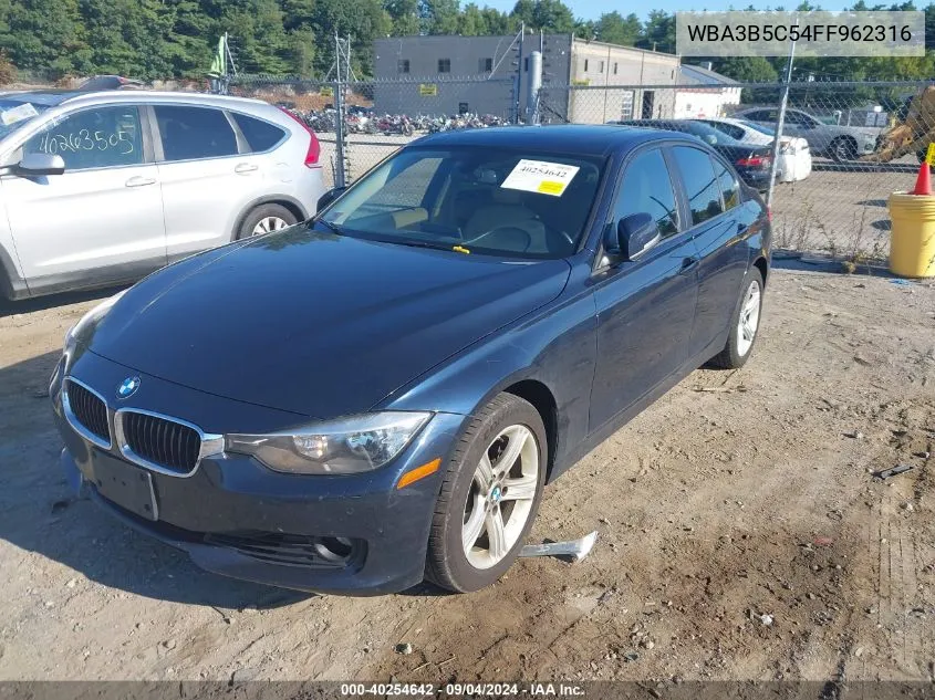 2015 BMW 328 Xi Sulev VIN: WBA3B5C54FF962316 Lot: 40254642