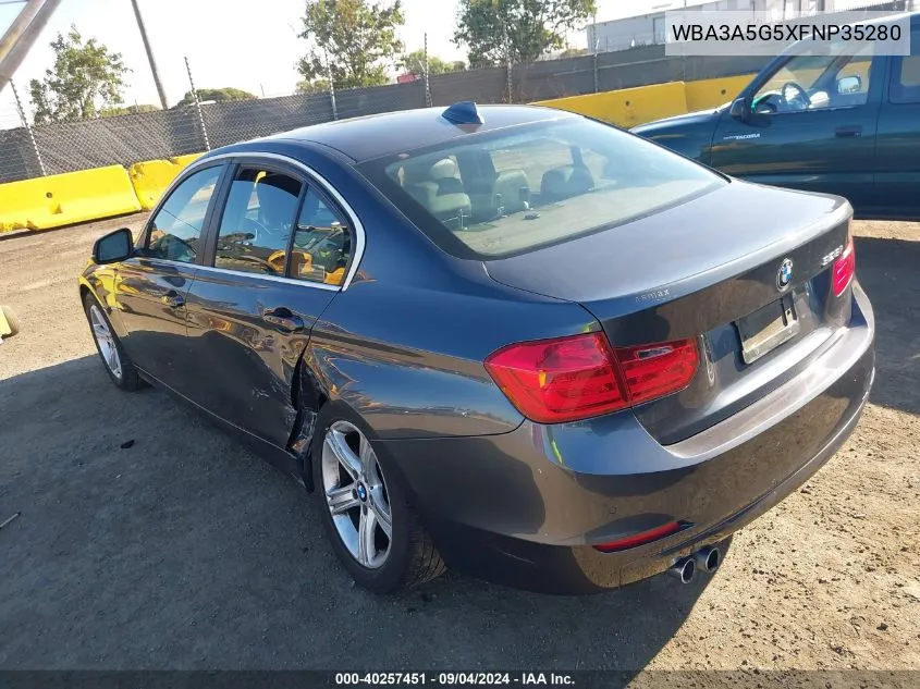 2015 BMW 328I VIN: WBA3A5G5XFNP35280 Lot: 40257451