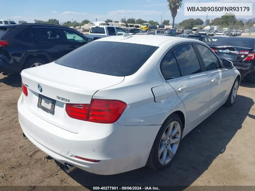 2015 BMW 335 Xi VIN: WBA3B9G50FNR93179 Lot: 40277901