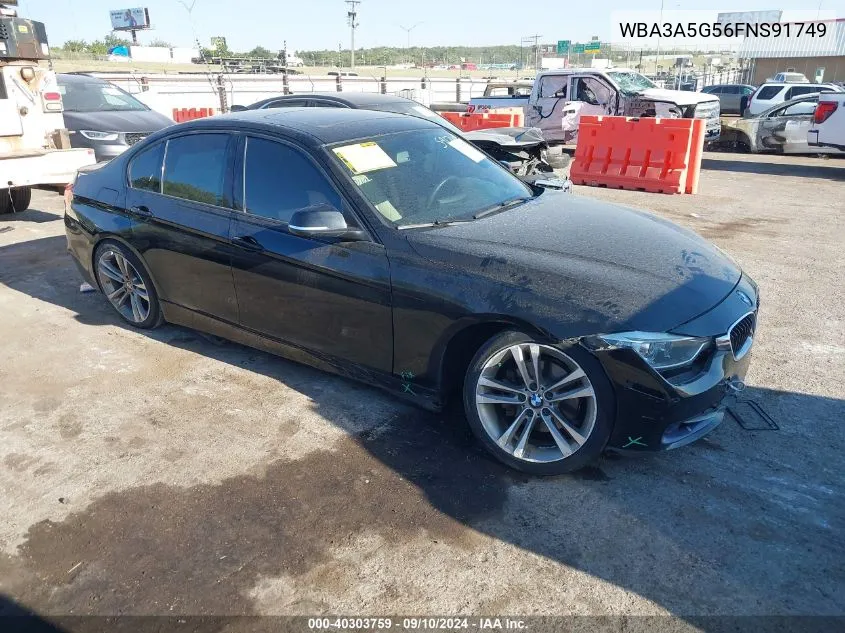 2015 BMW 328I I VIN: WBA3A5G56FNS91749 Lot: 40303759