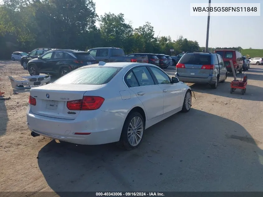 2015 BMW 328 Xi Sulev VIN: WBA3B5G58FNS11848 Lot: 40343006