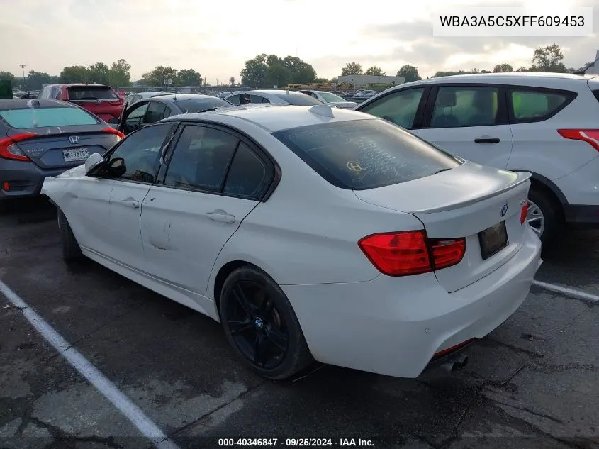 2015 BMW 328I VIN: WBA3A5C5XFF609453 Lot: 40346847