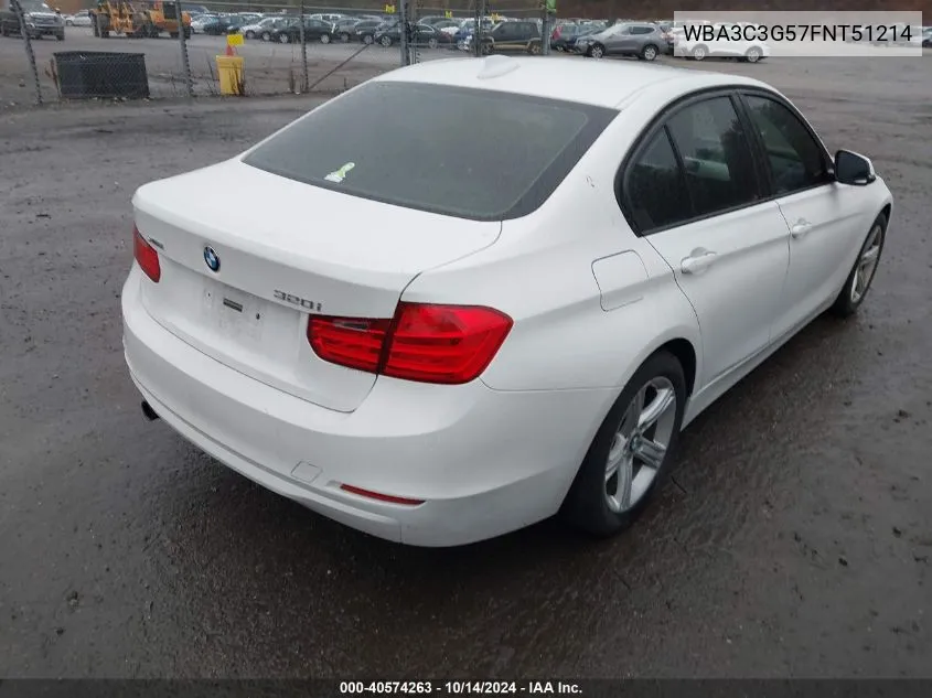 2015 BMW 320I xDrive VIN: WBA3C3G57FNT51214 Lot: 40574263