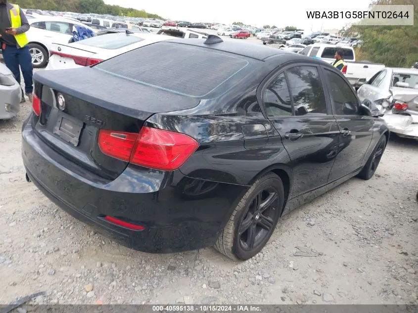 2015 BMW 320I VIN: WBA3B1G58FNT02644 Lot: 40595138