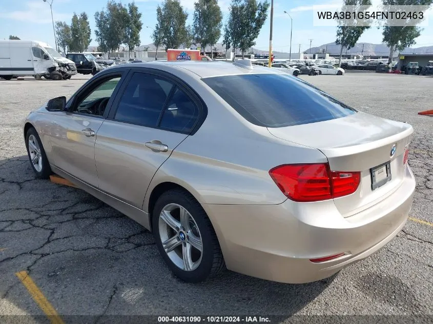 2015 BMW 320I VIN: WBA3B1G54FNT02463 Lot: 40631090