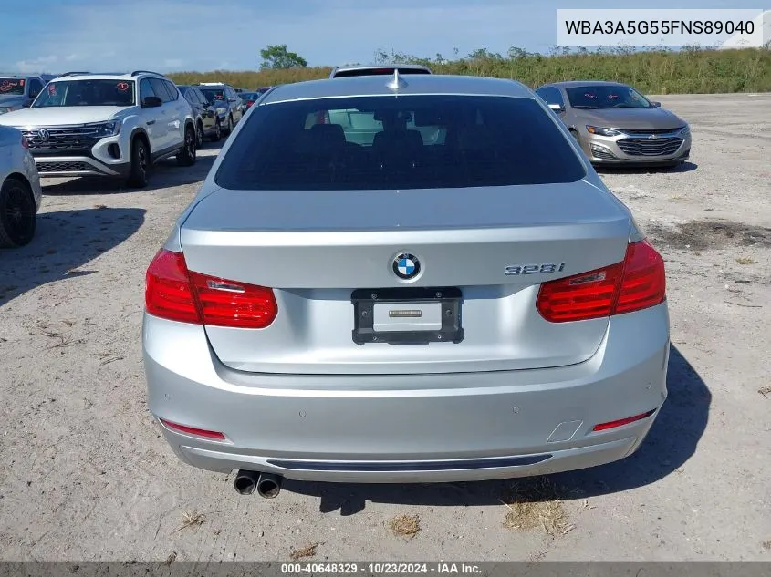 2015 BMW 328I VIN: WBA3A5G55FNS89040 Lot: 40648329