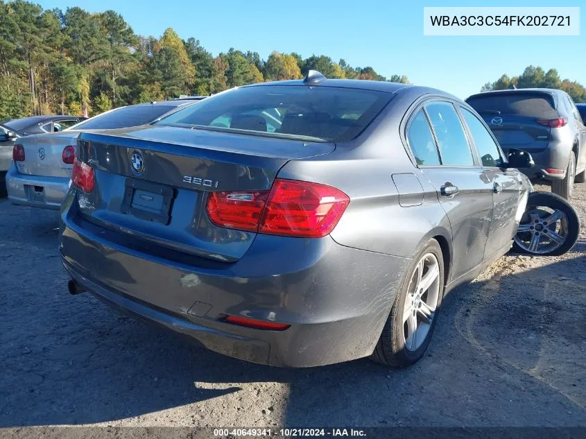 2015 BMW 320I xDrive VIN: WBA3C3C54FK202721 Lot: 40649341