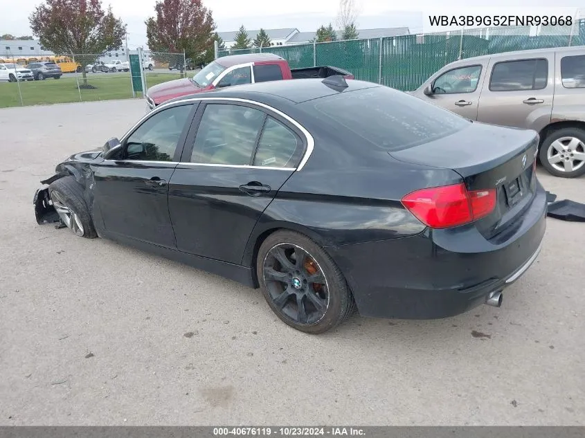 2015 BMW 335I xDrive VIN: WBA3B9G52FNR93068 Lot: 40676119