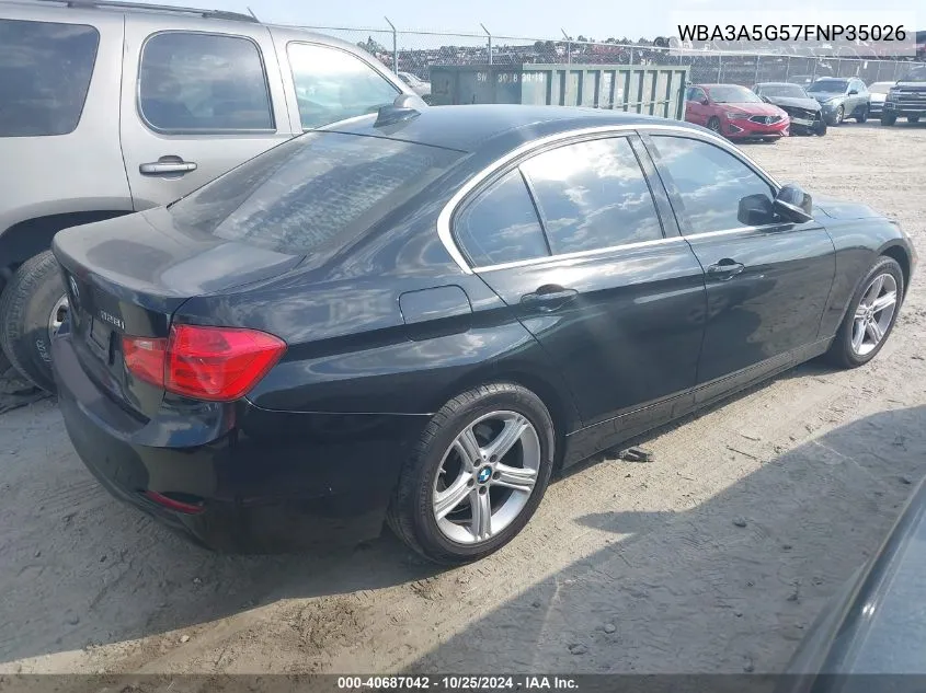 2015 BMW 328I VIN: WBA3A5G57FNP35026 Lot: 40687042