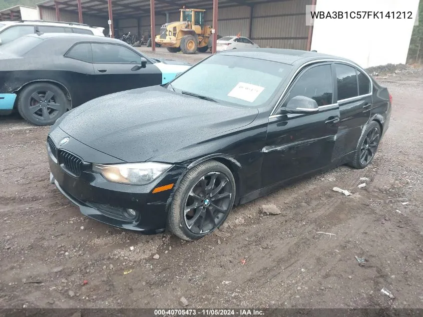 2015 BMW 320I VIN: WBA3B1C57FK141212 Lot: 40705473